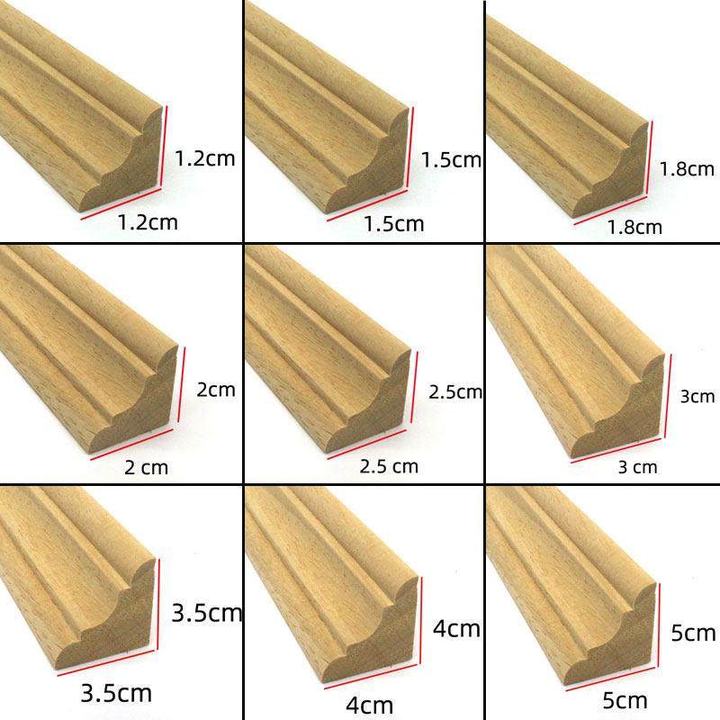 实木阴角线 线装饰条悬吊式天花板顶角线 线收边条墙角护角条三角