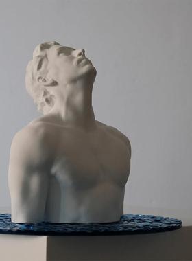 DOONE原创雕塑自由之海艺术摆件石膏客厅玄关别墅书房展厅装饰