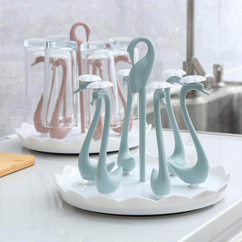 玻璃杯架水杯倒挂架旋转茶杯架收纳层架沥水杯架子带托 托盘家用,家庭/个人清洁工具,杯架,淘宝优惠券,粉丝福利购,淘宝优惠卷