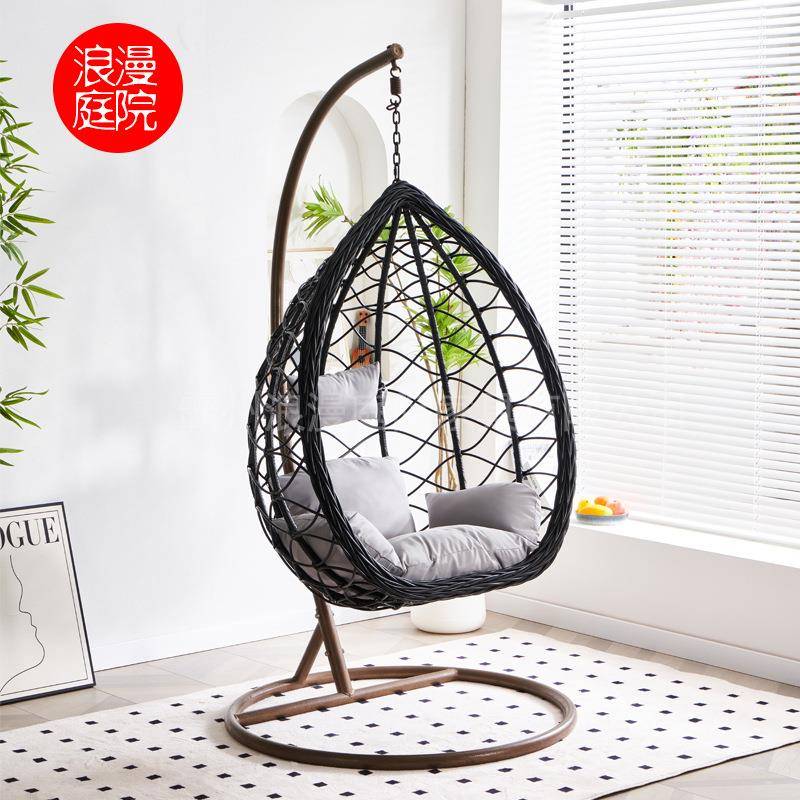 ins网红吊椅阳台家用秋千室内吊篮藤椅懒人吊床摇篮椅子鸟巢吊篮