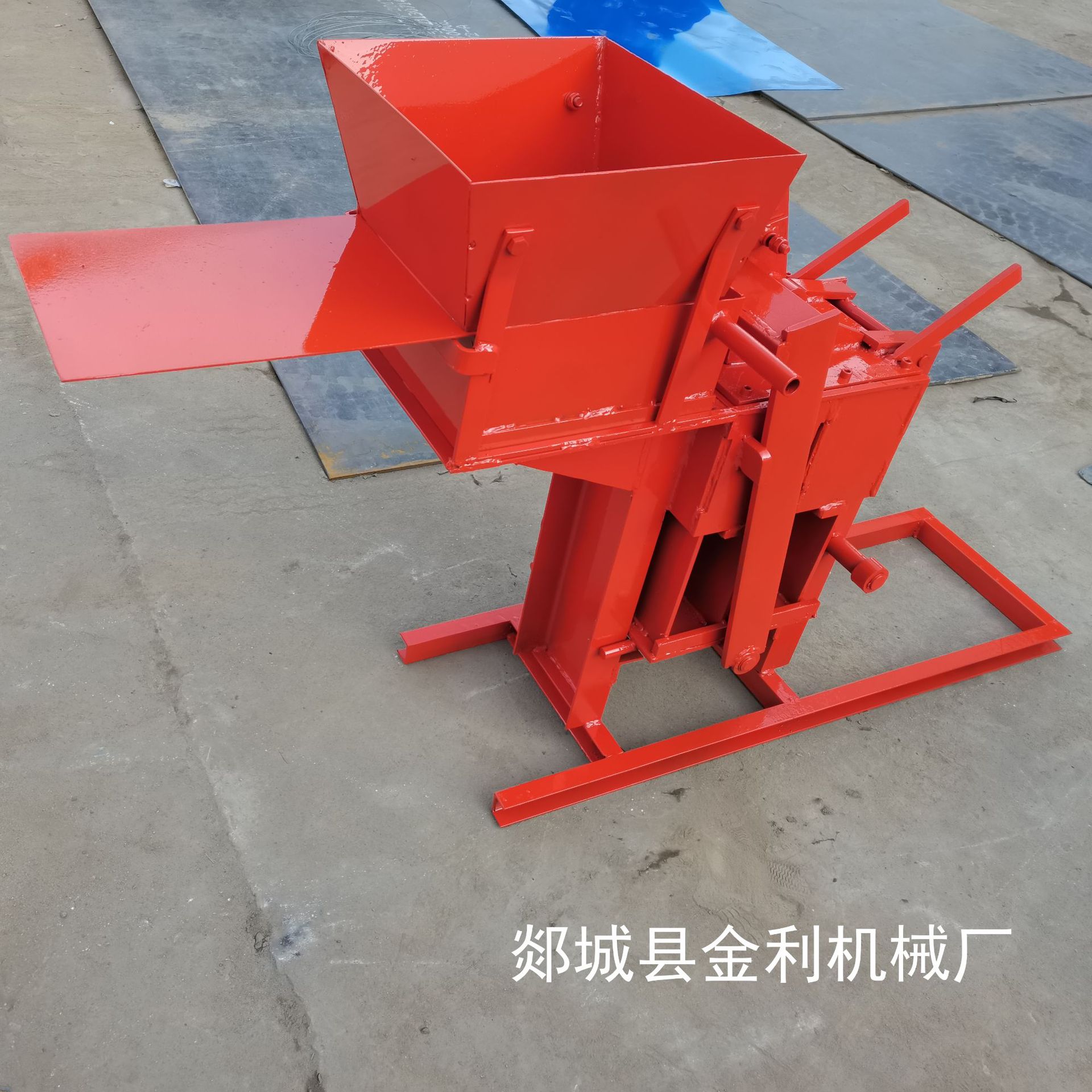 供应出口非洲纯手动粘土连锁砖机 家用乐高制砖机 手压黏土砖