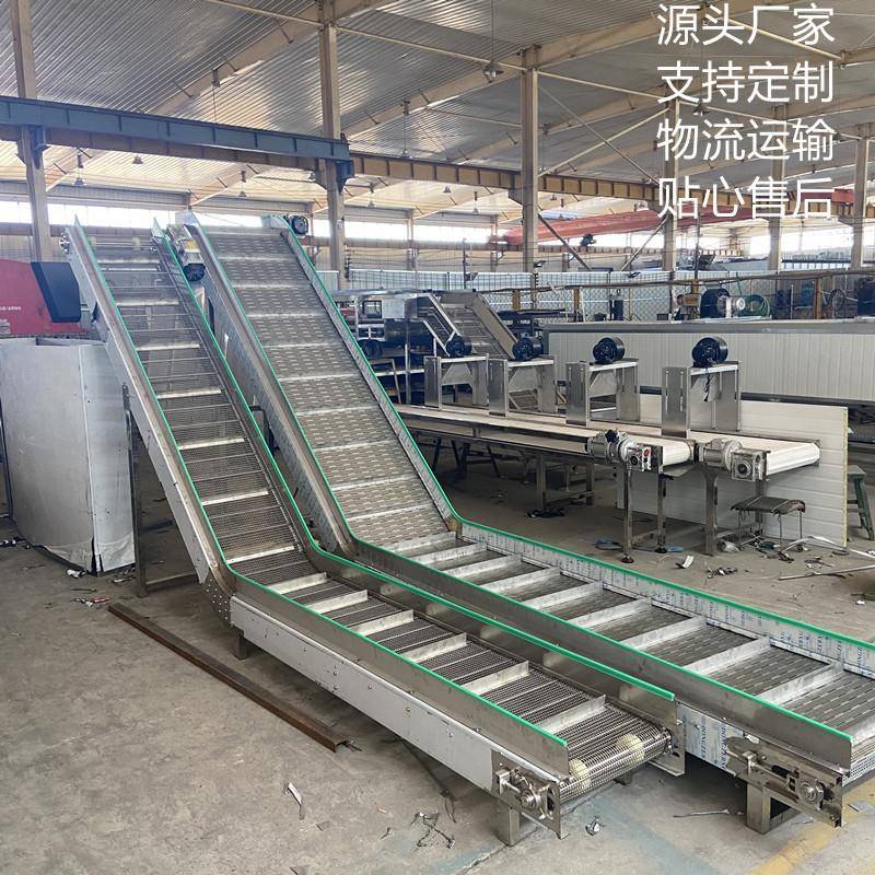 各类食品级输送机不锈钢网带转弯机提升机90度转弯机