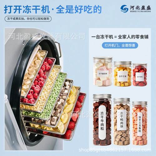 YS-HFD-6家用真空冷冻干燥机花茶虫草宠物零食肉食家用冻干机智能