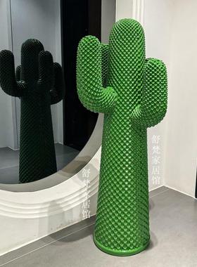 意大利同款彷真仙人掌大型落地摆件绿色衣帽架客厅商场咖啡店装饰