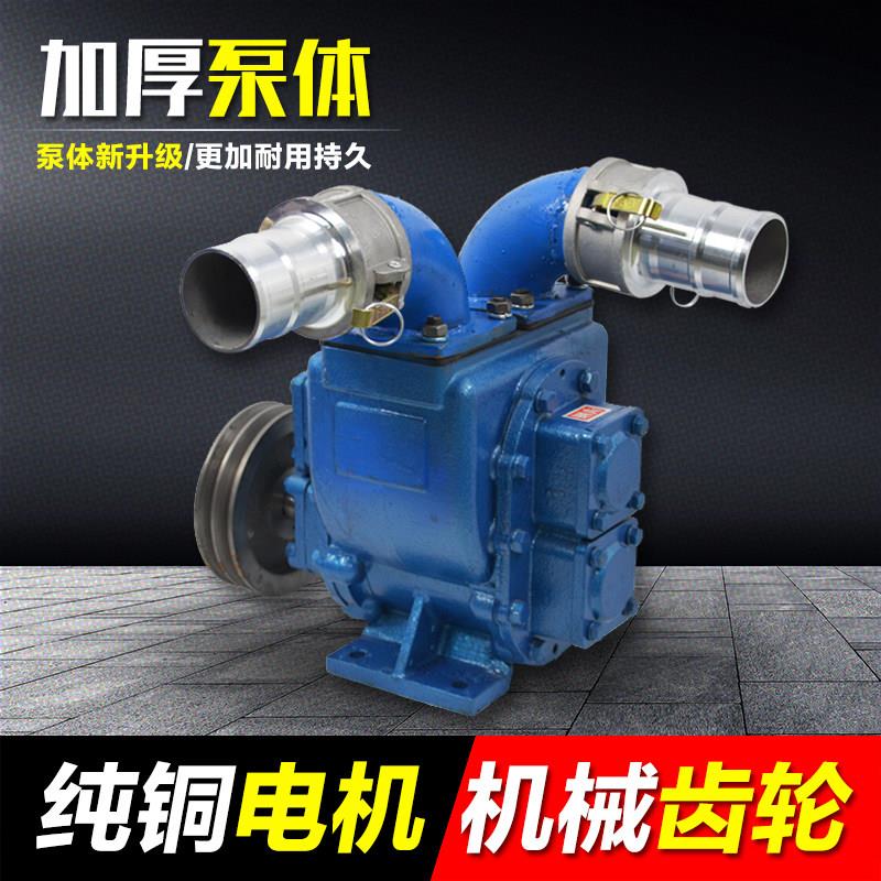 家用化粪池清理抽粪泵自吸式吸粪机220V抽猪粪鸡鸭粪压头厂家直销