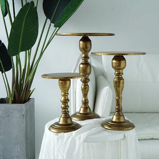 高端婚礼甜品台蛋糕盘，覆古金蛋糕架，高甜品架，蛋糕展示盘