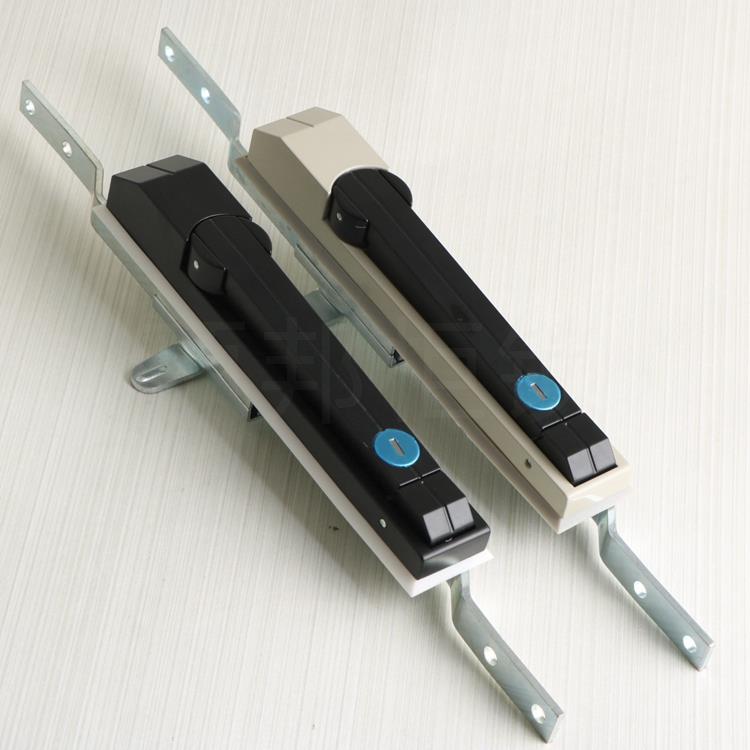 顶邦 MS829全黑米黄天地连杆锁 通讯柜 威图柜锁配电箱机柜拉杆锁