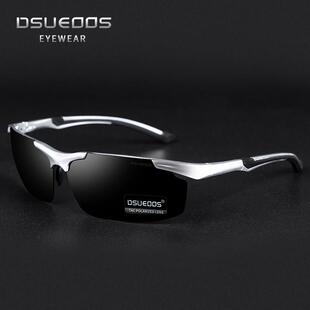 迪古森高端新款太阳眼镜男士偏光运动铝镁太阳眼镜司机驾驶钓鱼开
