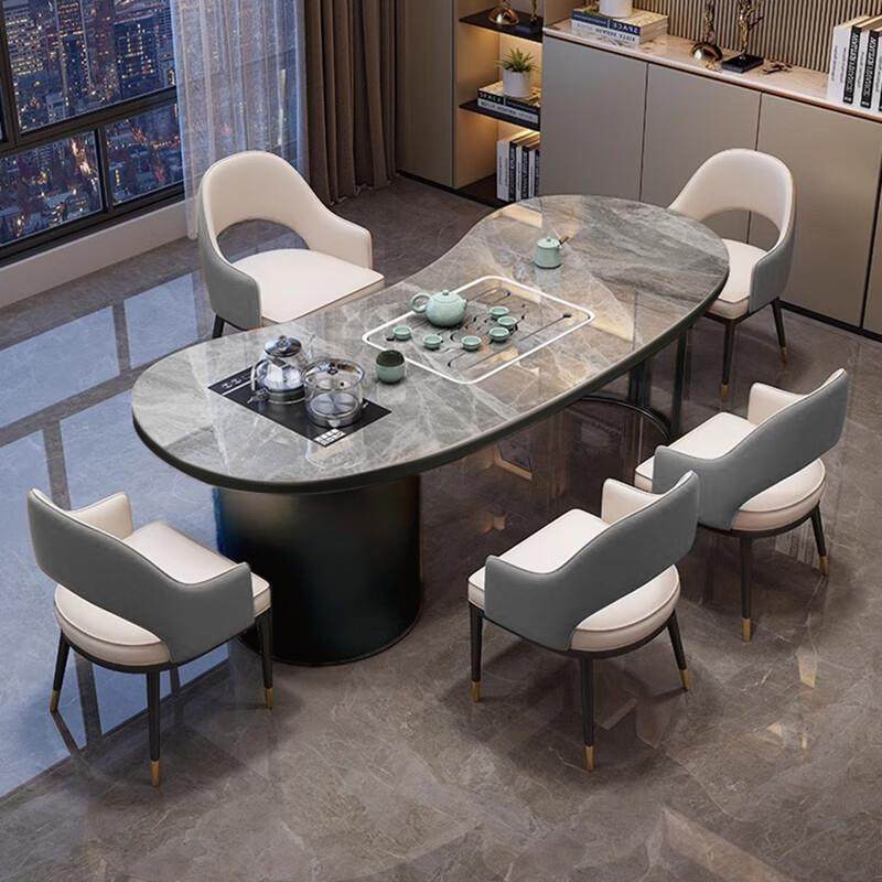 轻奢岩板茶桌椅组合现代简约家用阳台茶桌2025新款高端办公室茶桌,住宅家具,家用茶台/茶桌,淘宝优惠券,粉丝福利购,淘宝优惠卷
