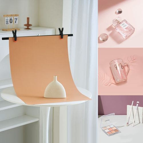 双面背景纸卡纸纯单色静物产品化妆护肤品拍照拍摄商业摄影道具