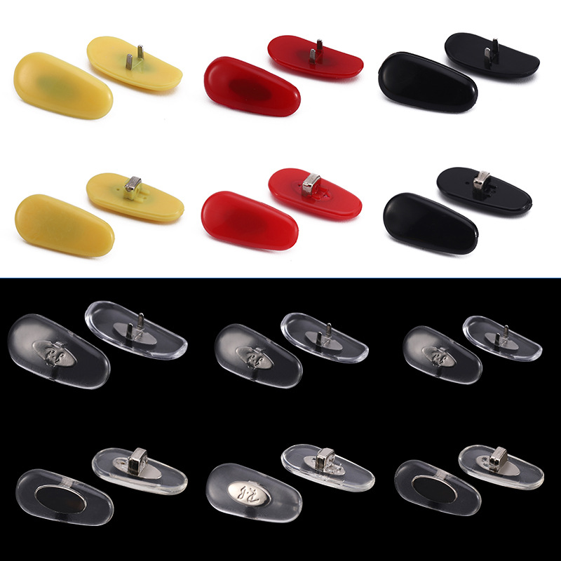 眼镜鼻托配件金属夹扣款套入式十字鼻托F螺丝托适用于3025墨镜鼻
