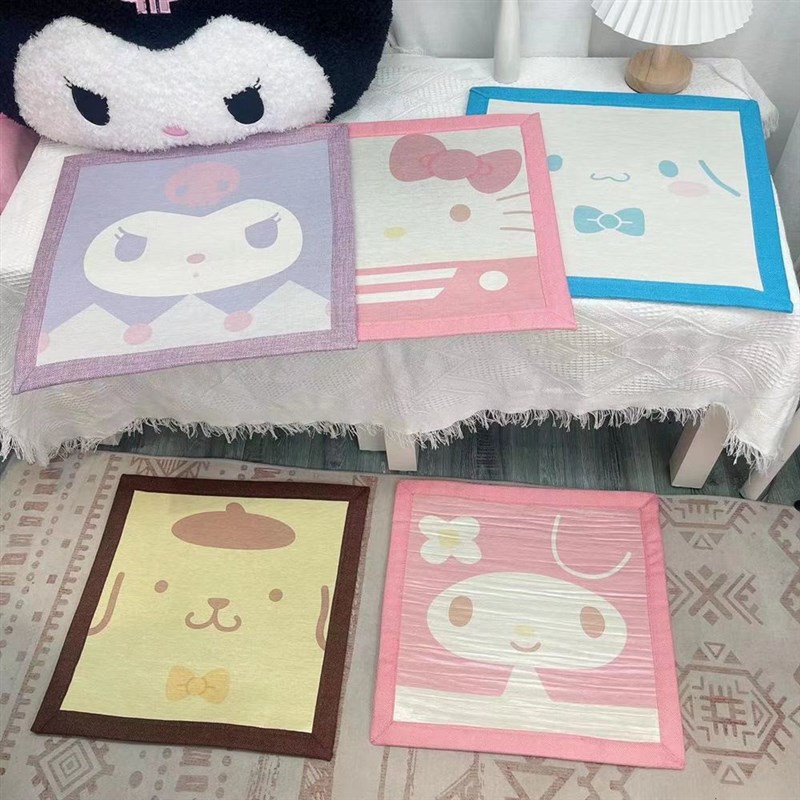 卡通夏季冰垫坐垫降温凉垫学w生办公室沙发汽车透气椅垫清凉屁股