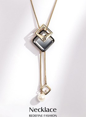 装饰毛衣项链女高端毛衣链女秋冬2022年新款潮长款高级感配饰挂件