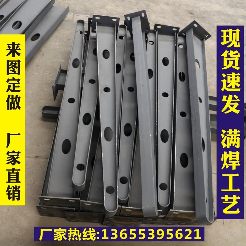 定制雨棚钢梁满焊牛腿支架钢结构玻璃雨棚挑梁不锈碳钢工字雨搭