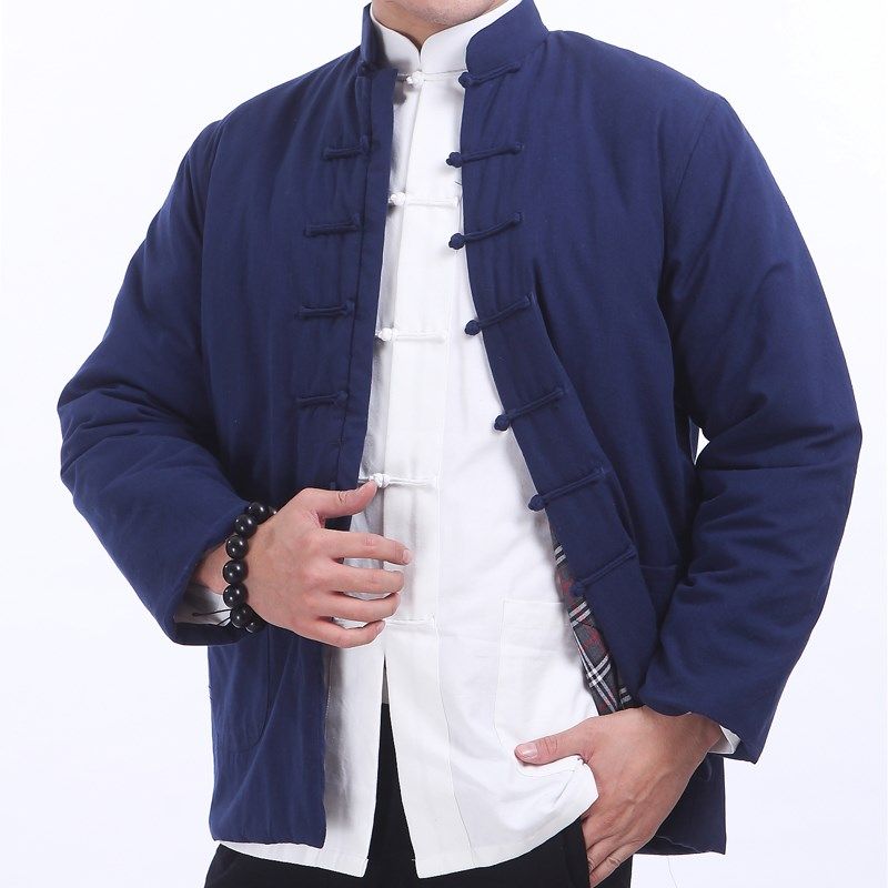 冬季唐装男纯棉花加厚棉衣中国风中老年爸爸棉服可脱卸棉袄外套男,男装,唐装,淘宝优惠券,粉丝福利购,淘宝优惠卷