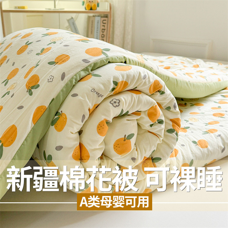 A类新疆棉花被2024新款春秋被学生宿舍被子加厚冬被单人夏被被芯,床上用品,棉花被,淘宝优惠券,粉丝福利购,淘宝优惠卷