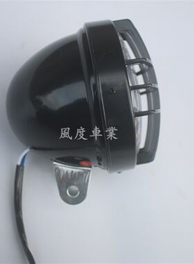 LED大灯沙滩车改装复古车网格大灯 迷你小越野改装四轮摩托车改装