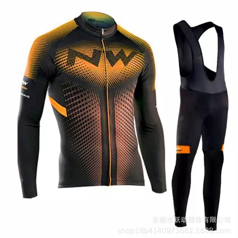 2023新款跨镜电商长NW袖自行车公路山地自行车骑行运动服装备