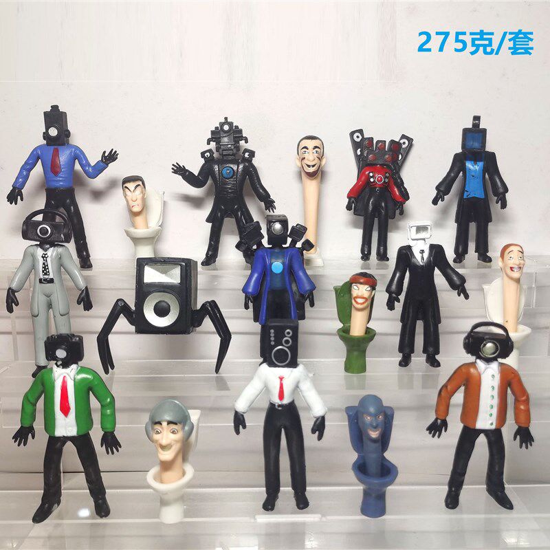 新款泰坦监控人手办摆件儿童玩具马桶人电视人音响人公仔摆件模型