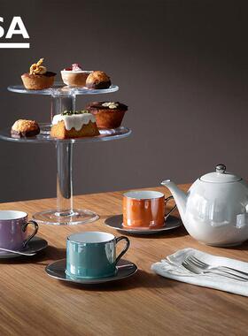 英国进口LSA杯子咖啡杯碟套装手工陶瓷马克杯英式下午茶具咖啡壶