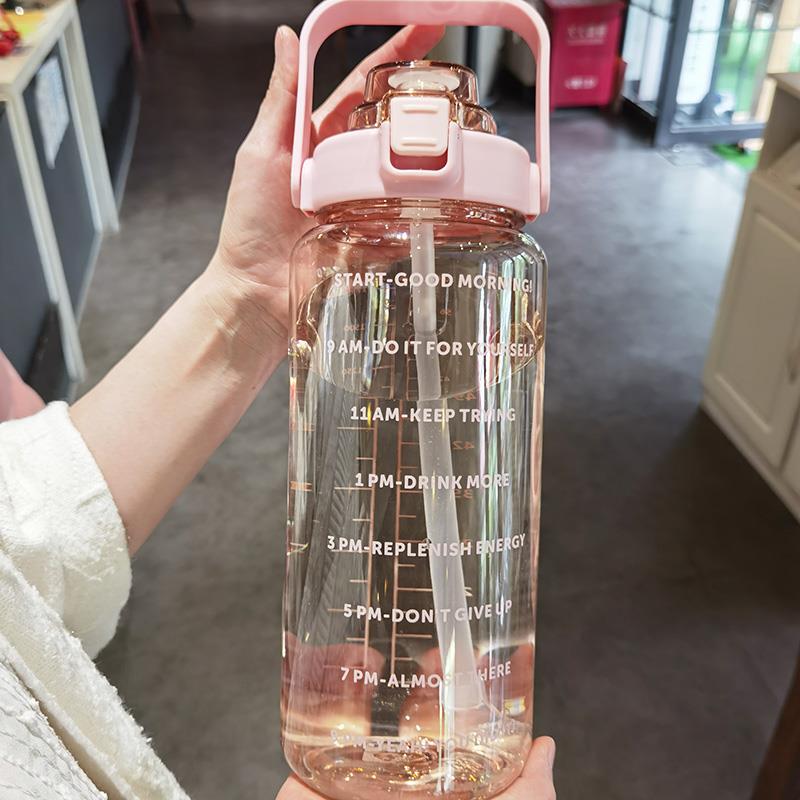 2l水杯超大容量吸管杯耐高温2000ml水桶网红女生户外运动水壶杯子