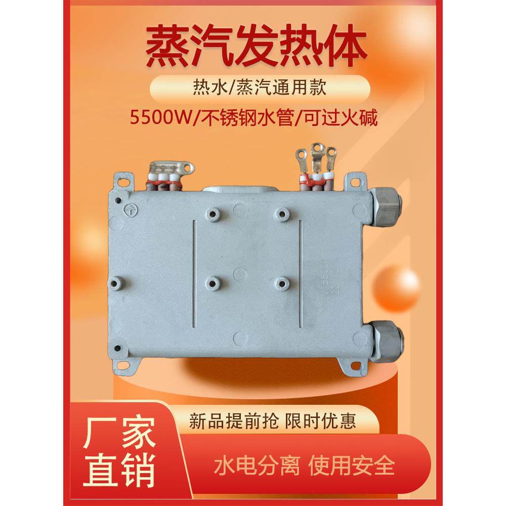 高温蒸汽清洗机配件发热锅商用220v5500铸铝加热体家用热水发热体
