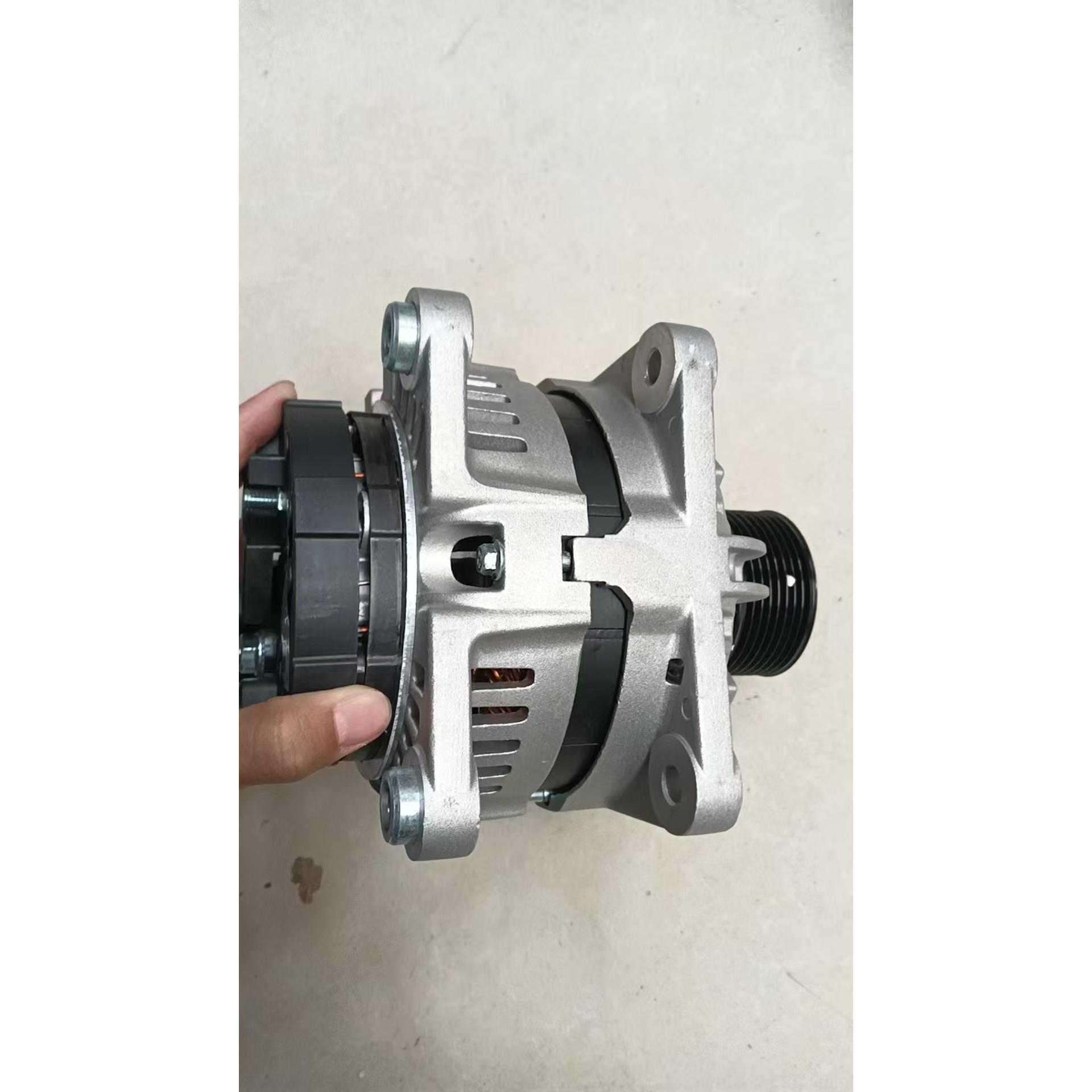 锡柴解放J6JH6大功率扁铜驻车空调发电机190A冷藏车专用改装电机