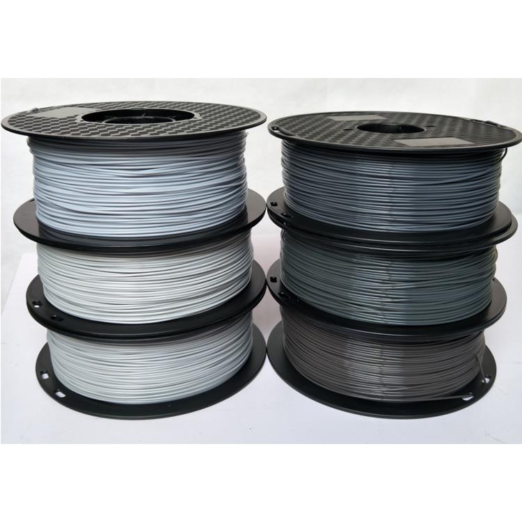3d打印机耗材 PLA 黑灰浅灰 深灰色 1.75mm 材料 线材 1KG 打印丝