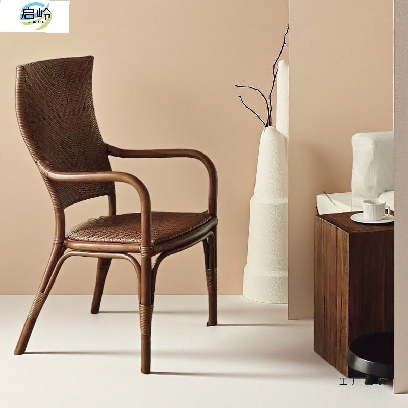 QL中古天然藤编椅子阳台真藤靠背扶手休闲椅做旧单买餐椅子,住宅家具,阳台椅,淘宝优惠券,粉丝福利购,淘宝优惠卷