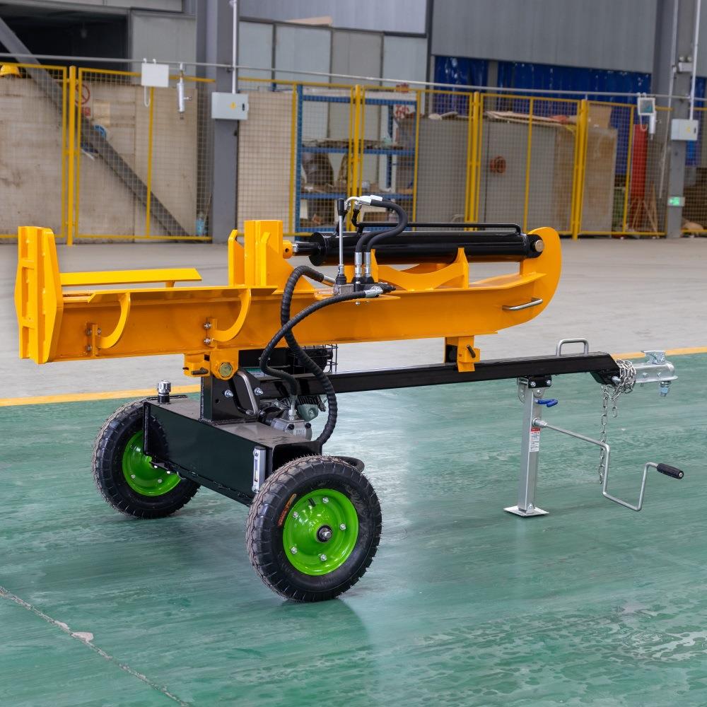 出口中东HT80立卧两用劈木机液压型伐木取暖林业原木劈材机