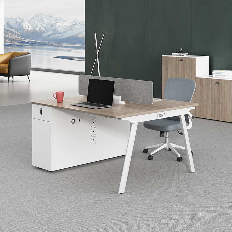 办公桌四人位屏风员工桌电脑卡位桌椅组合办公室欧式风格组合式