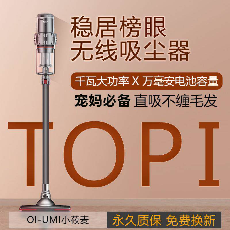 小莜麦吸尘器家用大吸力手持大功率可携式除螨吸猫狗毛床用吸拖无