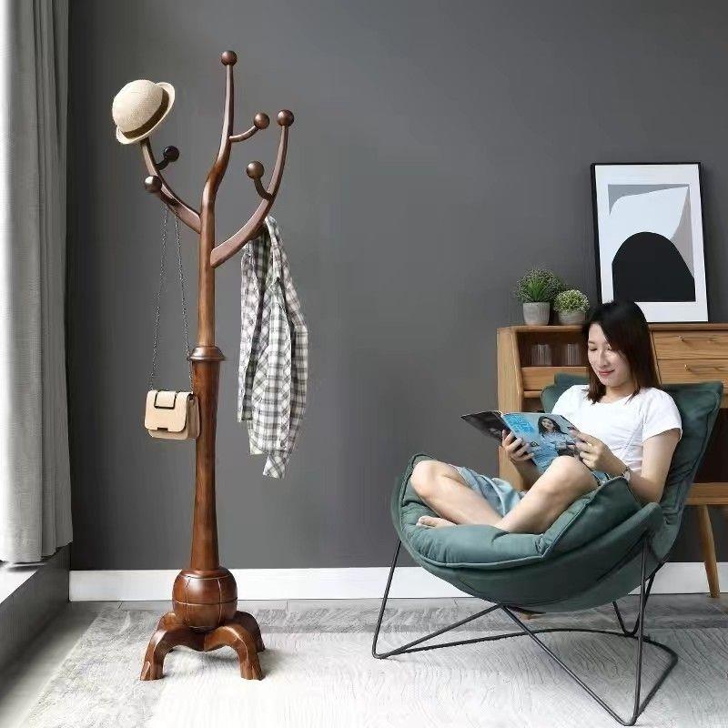 高档房间树形衣帽架落地式收纳落地实木树枝衣架家用卧室客厅大款