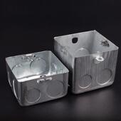 KBG管86型暗装 线盒开关盒铁线盒拉伸盒灯头盒通底盒金属接线盒H50