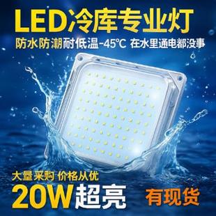LED冷藏库灯20W冷藏库专用灯防水防潮防爆浴室吸顶三防灯船舶照明
