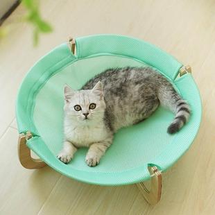 新款 猫吊床宠物窝狗窝夏天冰窝可拆洗小猫窝 猫窝四季 通用猫床夏季