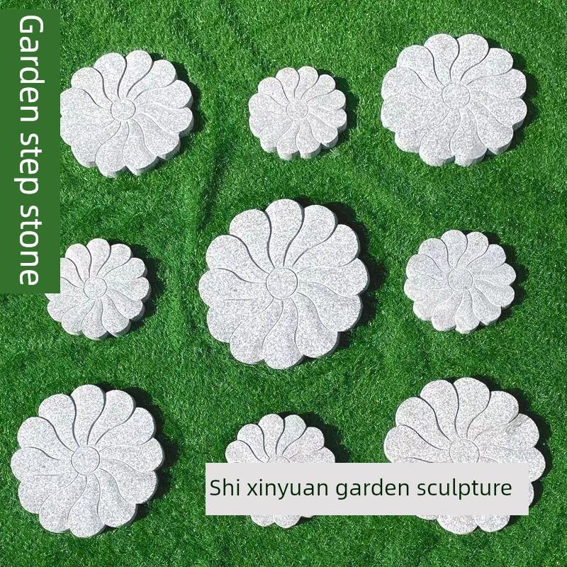 花园草坪装饰垫脚铺路石雕户外地砖青石板踏步石防滑庭院子汀步石