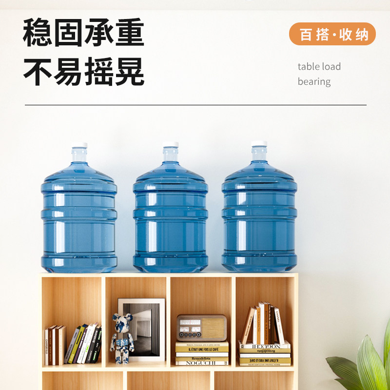 实木书架家用客厅落地置物架儿童简易书柜学生卧室矮柜收纳松木柜