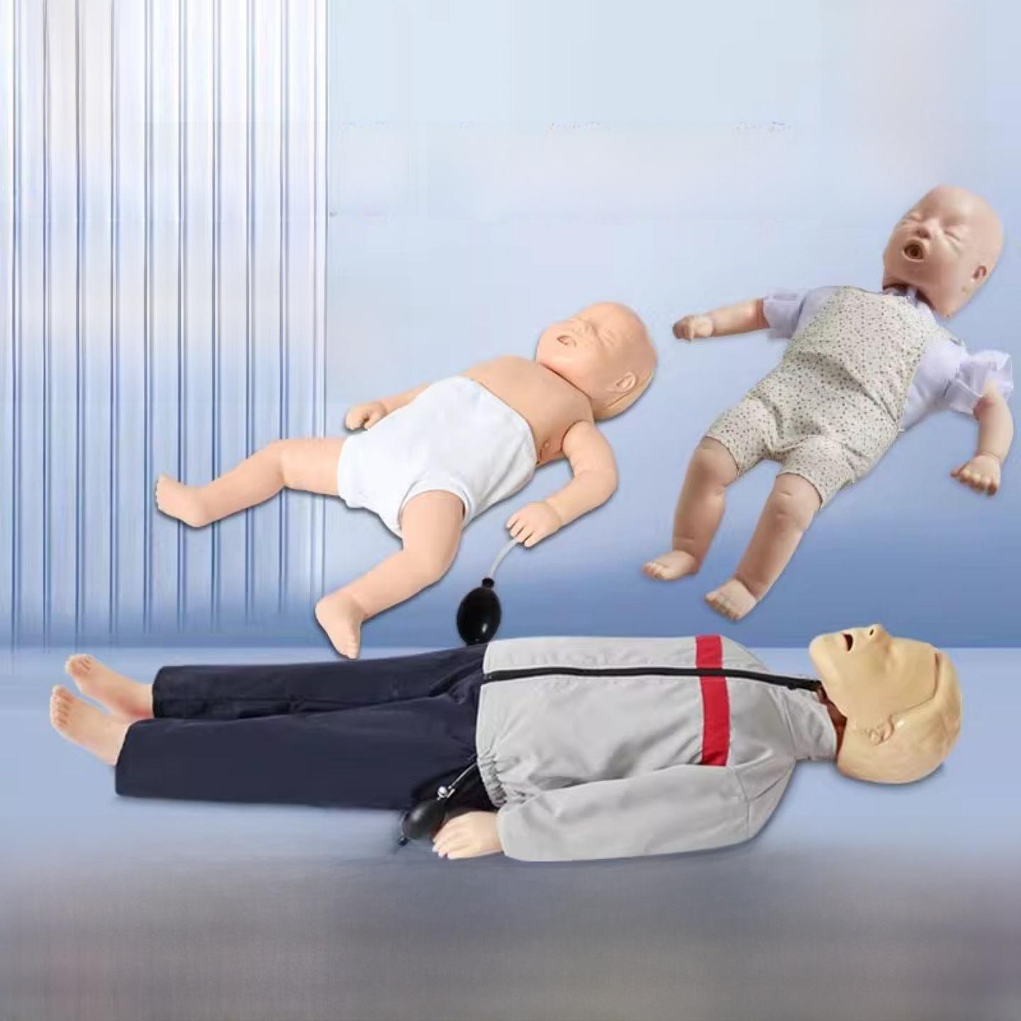 婴儿和儿童心肺覆苏模拟器婴儿空气管干阻力模型心肺覆苏急救训练