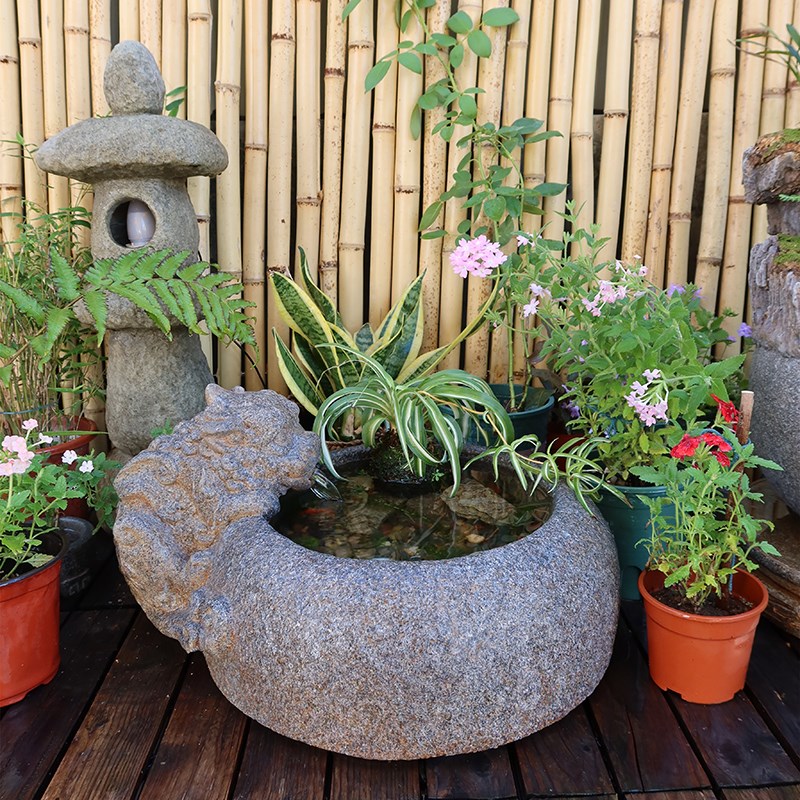 中式庭院招财流水摆件貔貅喷泉造景鱼池鱼缸循环水景观阳台装饰