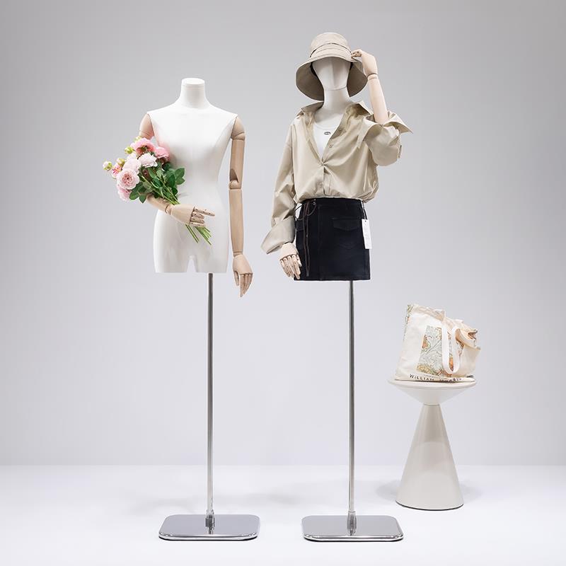 服装店模特道具女装韩版小胸锁骨全身橱窗平胸半身人台人偶展示架