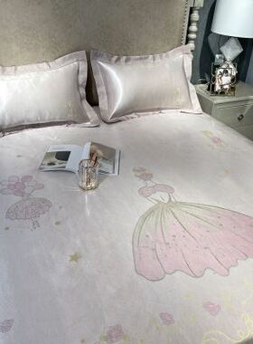 可水洗折叠冰丝凉l席三件套床笠款18m15米夏季蕾丝边空调软席子