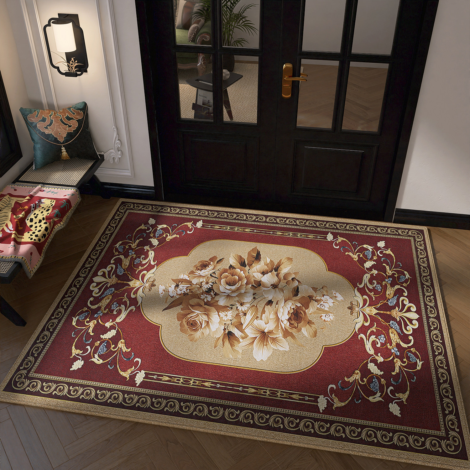 欧式入户门地垫进门门垫防滑大门口垫子复古风定制可裁剪玄关脚垫,居家布艺,入户地垫,淘宝优惠券,粉丝福利购,淘宝优惠卷