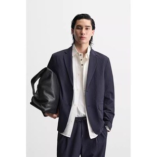 新品 7380550 男装 外套 800 泡泡纱宽松凉感休闲西装 2025春季