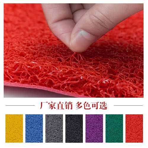 可裁剪定制LOGO防滑防水丝圈地毯地垫进门口门厅客厅门垫.pvc脚垫