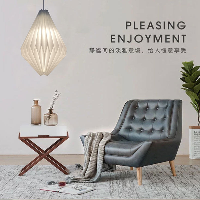 北欧创意设计个性客厅灯饰日式温馨卧室吧台手工折纸灯罩餐厅吊灯,家装灯饰光源,酒店/宴会厅/餐饮吊灯,淘宝优惠券,粉丝福利购,淘宝优惠卷