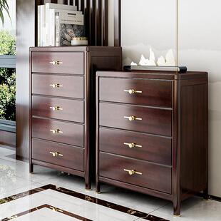 新中式实木化妆台斗柜一体收纳柜主卧室床头四五斗橱客厅储物家俱