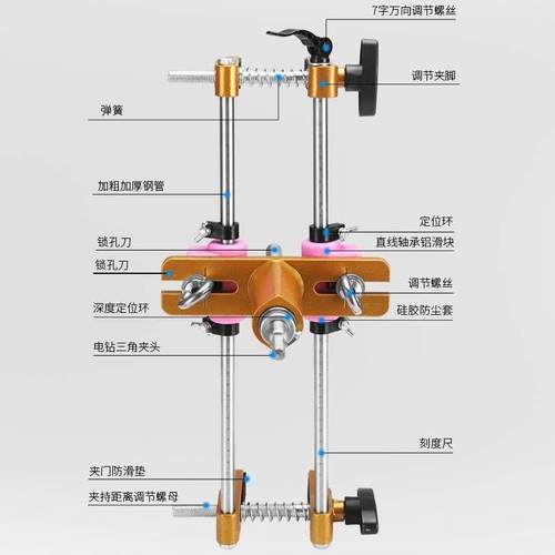 木门锁开孔器实木房门开槽机快速装按门锁神器掏打开锁孔工具套装