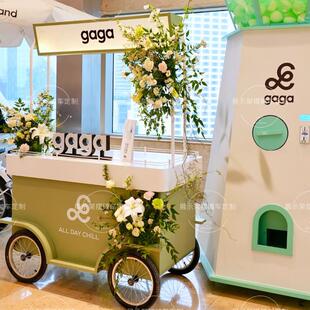 花车售卖车移动小吃车餐车商场宣传车促销车铁艺户外推车展示车