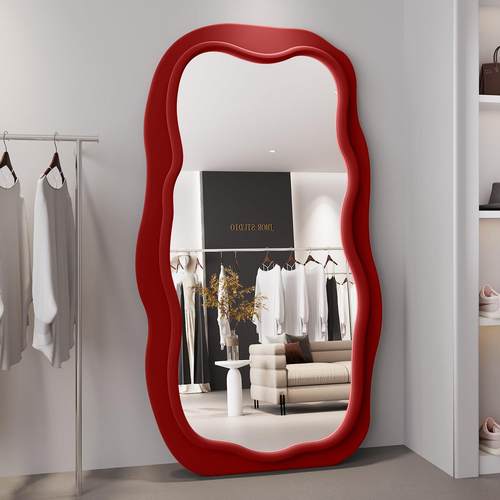 落地镜全身镜显高显瘦美颜镜子服装店专用全身镜法式覆古全身镜